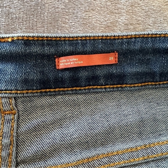 Pilcro Anthropologie Bootcut High Rise Blue Flared Jeans Size 28 - Picture 9 of 13